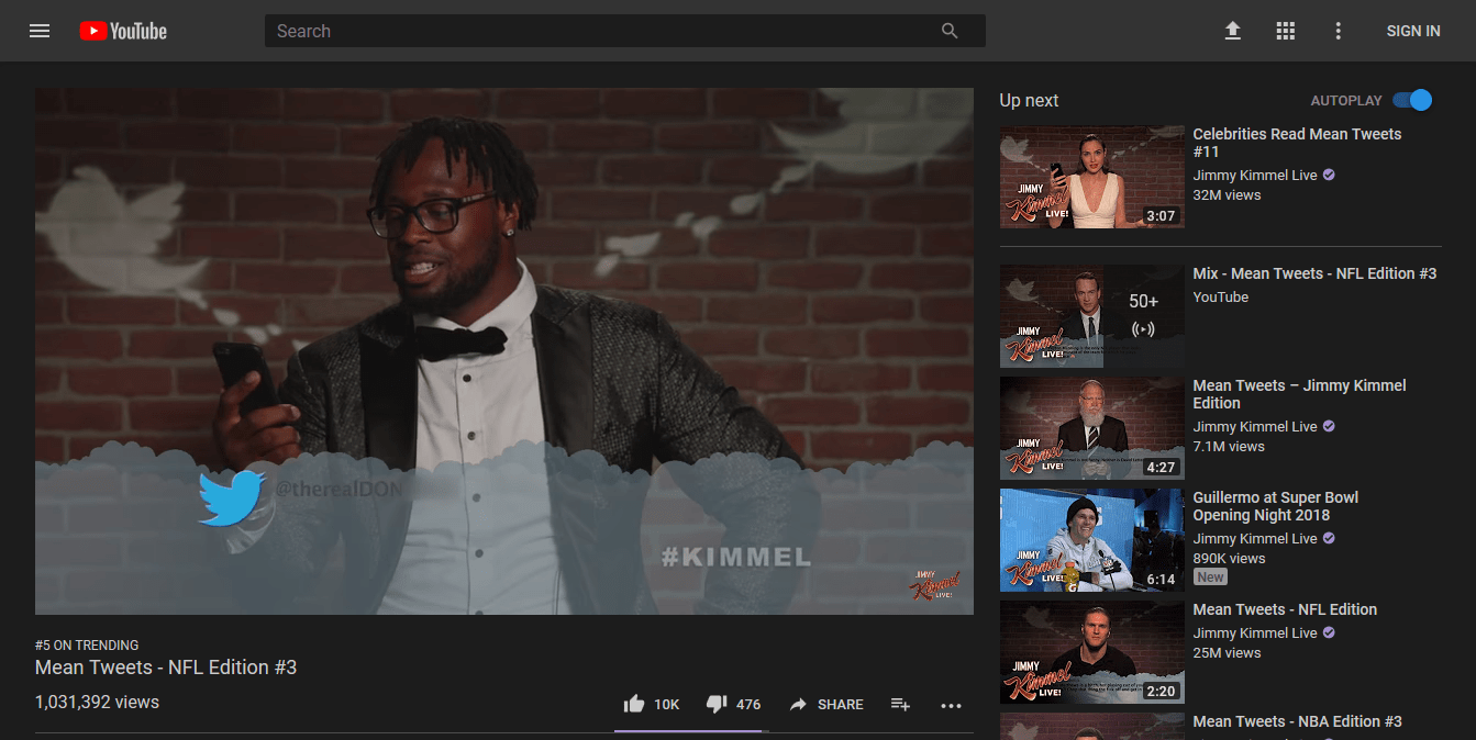 Home Page old layout